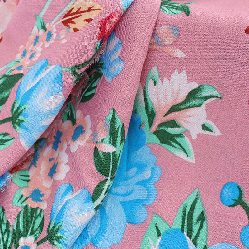 Rayon Floral Fabric