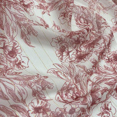 Chiffon Voile Gold Thread