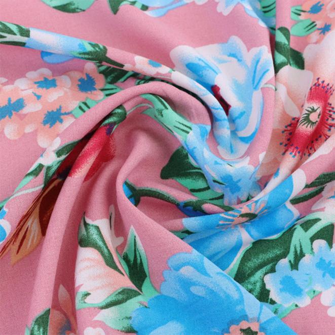 Rayon Floral Fabric